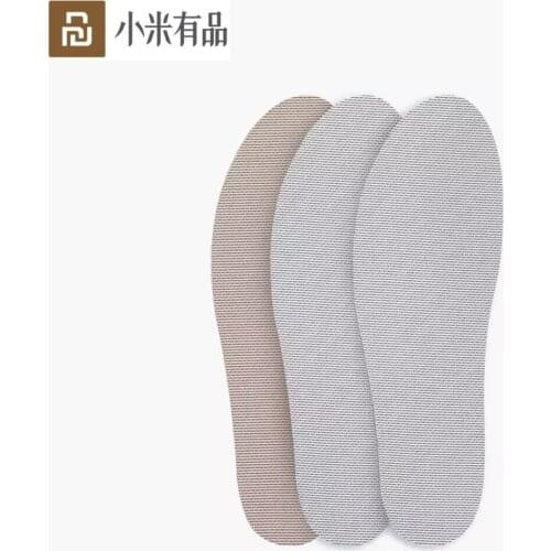 3 Pairs Youpin Xinmai Insoles Cork Light Deodorant Insoles Lighter Strength Deodorant Absorb Sweat Dry Thin Soft