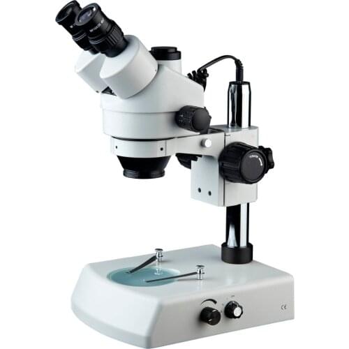 XSZ7045-B2 Trinocular ZOOM 7X-45X Stereo Microscopes Reflected and Transmitted illumination for LED, PCB Inspection