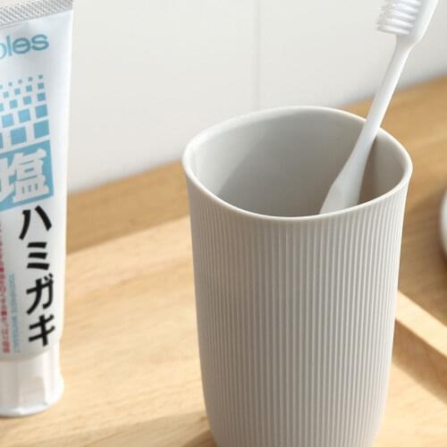 Creative Modern Hotel Brushing Ceramic Cup Nordic Wind Couple Mouth Cup Simple Toothbrush Cup Bathroom Accessories 1PC