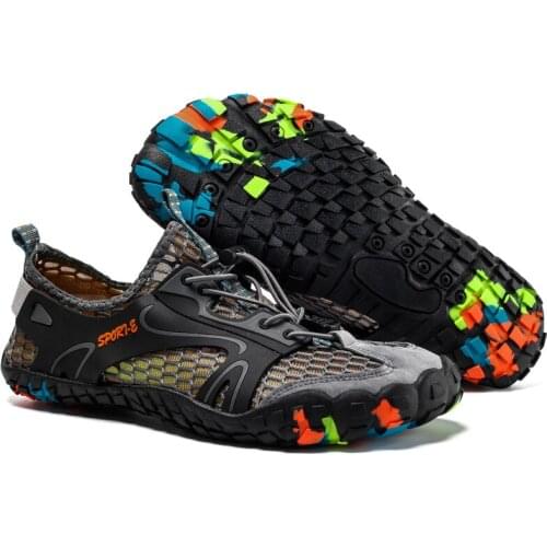 Outdoor Five Toes shoes Men Women Breathable Anti-skid Lightweight Running Shoes Quick-dry Water Upstream Shoes Beach Sneakers