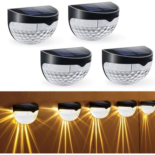 6LED Outdoor Led Light Semicircle Solar Wall Light Wall Lamps Energy Lamps Waterproof Courtyard Garden Decoration Light