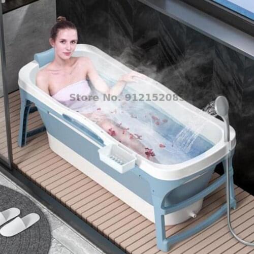 Bathtub Adult Folding Bathtub Adult Bathtub Thickened Bathtub Household Bathtub Sweat Large Bathtub