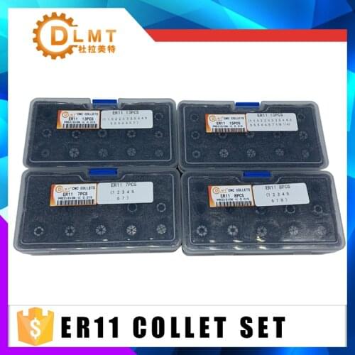 ER Spring Collet Chuck Set ER11 for CNC Lathe Milling Tool Holder Engraving Machine spindle motor Accuracy 0.008mm 0.015mm