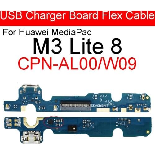 USB Flex Cable Dock Connector Charging Charger Port Board For Huawei MediaPad M3 Lite 8 8.0 CPN-W09 CPN-AL00 CPN-L09
