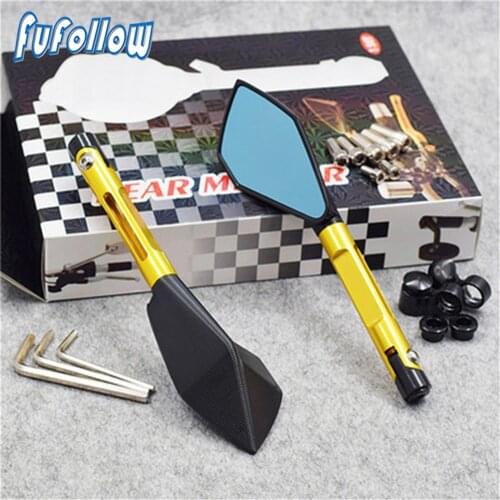 Universal Motorcycle CNC 10mm Rearview side Mirror Mirrors For YAMAHA cygnus-z tmax 300 rs yzf-r6 tmax 530 fz6n zy125t i8 c8