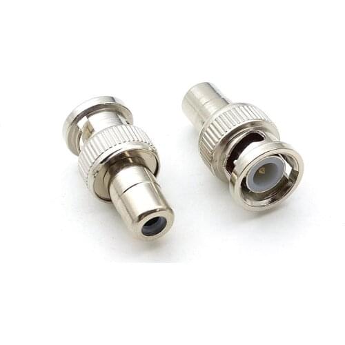 5PCS BNC Male to RCA Female ADAPTER Connector CCTV CABLE