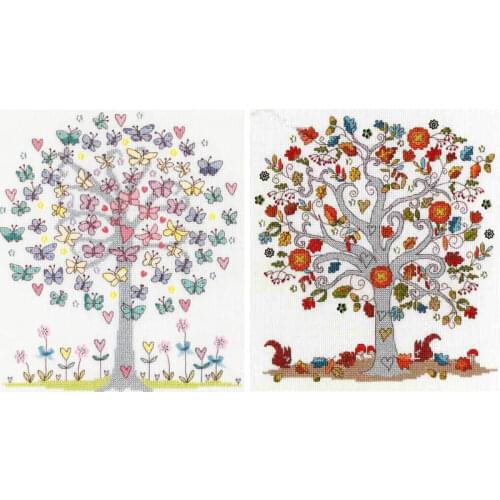 Top Quality lovely counted cross stitch kit bothy threads autumn love tree flower, tree of love