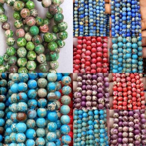 Free Shipping Fashion Jewelry 6mm Beautiful Imperial Jaspe Round Loose Beads 15.5" WFH554