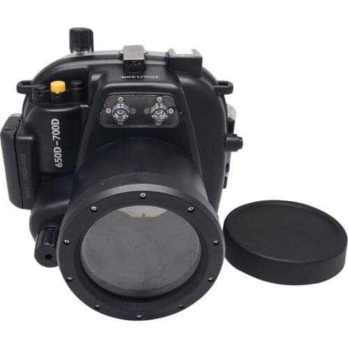 Mcoplus 700D 650D 40m/135ft Waterproof camera Diving Housing Case for Canon 700D 650D 18-55mm Lens Underwater Sport Photography