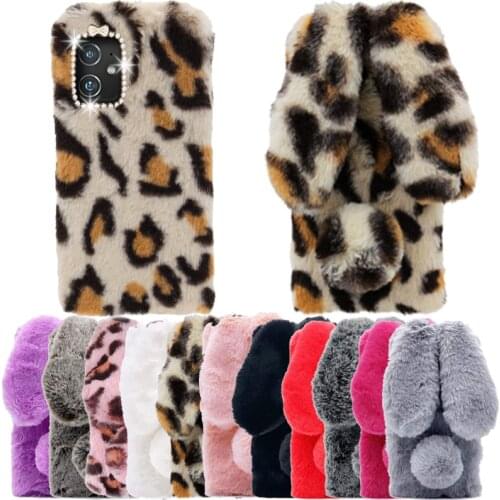 Rabbit Ear Plush Case For Asus Zenfone 8 7 ROG Phone 5 3 ZE620KL ZE554KL ZB555KL ZB570TL ZC554KL ZC520KL ZD553KL Diamond Cover