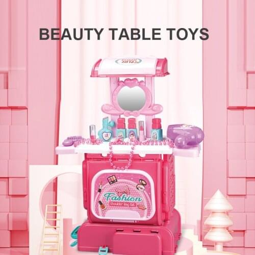 Girls Kids Toy Pretend Play Simulation Makeup Kits Backpack for Girls 3+ Years Old Kids Educational Learning Toys Montessori