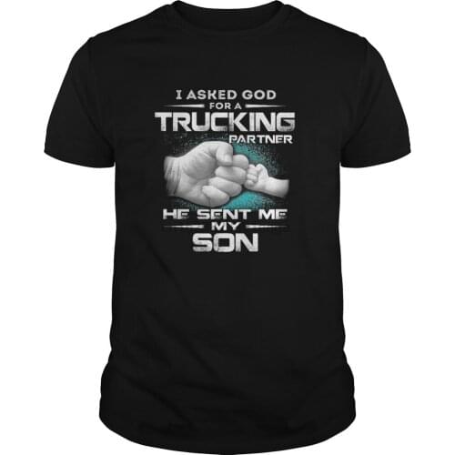 Men Short sleeve tshirt Trucking Partner Frontside cool Women t-shirt