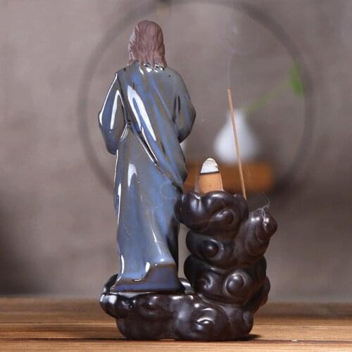 HOT Creatives Incense Burners Jesus Virgin Backflow Home Decoration Censer Religious Figurine For Home Ornament NDS