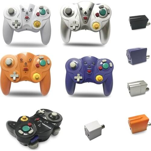 50pcs 2.4 GHz game Controller Wireless Game pad joystick for GameCube for NGC for Wii with shock turbo clear function