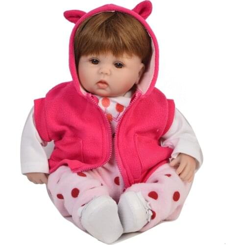 42cm18inch reborn babies dolls silicone vinyl handmade adorable top quality bebe dolls alive kids birthday gift bonecas dolls