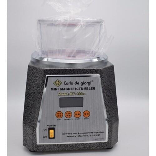Kt186s Jewelry Lapidary Machine Magnetic Tumbler Polishing Machine Capacity 400g