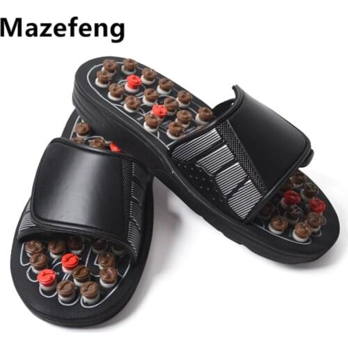 Massage Slipper Shoes Men Summer Slipper Health Rotating Accupressure Foot Slippers for Men Women Acupoint Healthcare Slipper