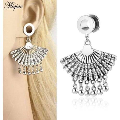 Miqiao 2 Pcs Body Piercing Jewelry Pendant Earrings Hot New Products Stainless Steel