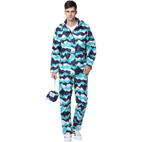 Fashion Men And Women Universal Raincoat Set Motorcycle Rain Coat Waterproof Rainwear Jacket