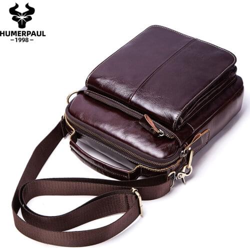 Cow Leather Mens Crossbody Shoulder Bags High Quality Tote Fashion Business Man Messenger Bag Big Size Split Leather Tote Bags