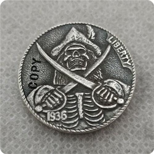Hobo Nickel Coin_Type #56_1936-D BUFFALO NICKEL copy coins commemorative coins collectibles