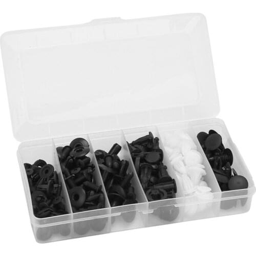 New 100Pcs HE26 Plastic Car Interior Trim Card Panel Fixed Clamp Vehicle Door Bumper Fastener Buckle Universal