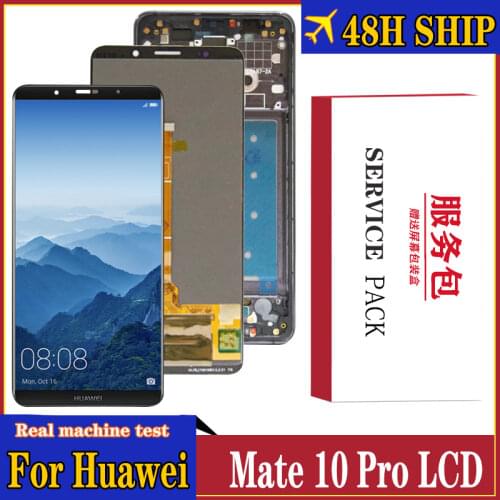 Original 6.0'' OLED Display with Frame for Huawei Mate 10 Pro LCD Touch Screen Digitizer Assembly BLA-L09 Single SIMRepair PARTS