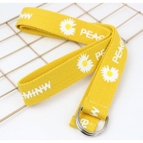 Fashion Womens Belts Wild Canvas Comfortable Unisex Waistbelts Youth Sunshine Type Young Students Female Pants Belts