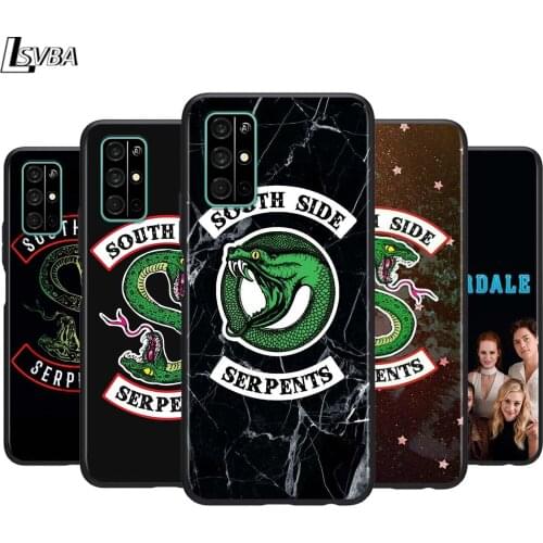Riverdale South Side Serpents for Huawei Honor 30 20S 20 10i 9S 9A 9C 9X 8X 10 9 Lite 8A 7C 7A Pro Phone Case Black Cover