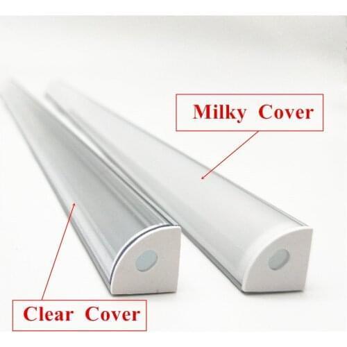 Smarstar 100cm V shape corner aluminum profile milky clear cover 1m aluminum channel for 5730 LED strip light led bar light #4