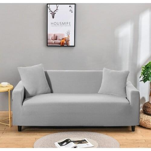 Waterproof Jacquard Sofa Cover Elastic Sofa Covers for Living Room High Stretch Thicken Solid Color Sofa Slipcovers Couch Cover