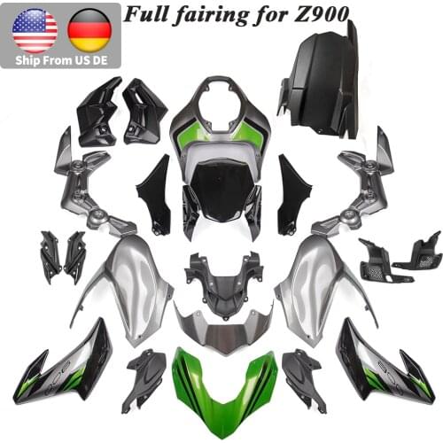 Z 900 Motorcycle Complete Painted ABS Plastic Injection Fairing Kit Bodywork Cowling Set for Kawasaki Z900 ZR900 2017 2018 2019