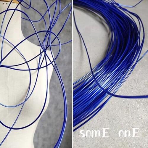 Rigid Aluminium wire Metal Material royal blue DIY hand knit Flower support Modeling design Decor Crafts Designer Accessories