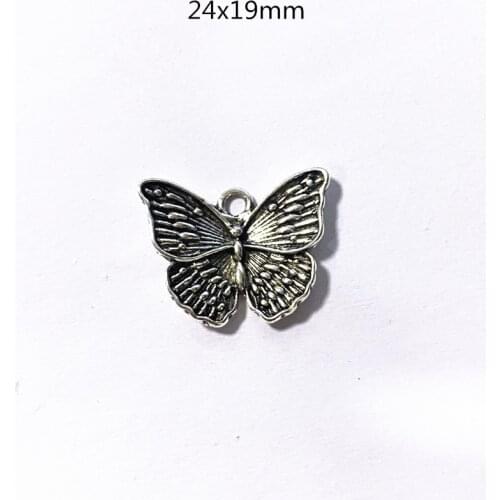12pcs Fashion Pendant Charms For Butterfly Necklace DIY Bracelet Handmade Earrings Accessories Finding Jewelry Making Supplies