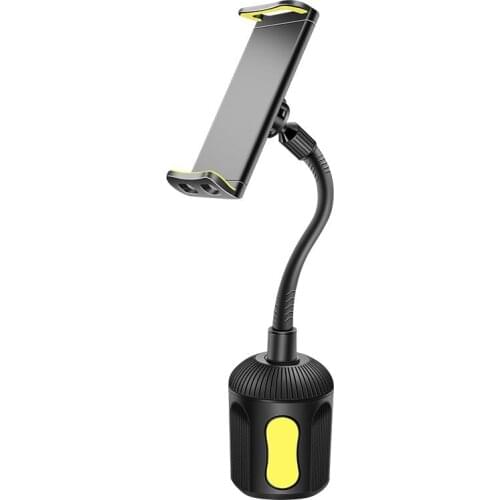 2 In 1 Car Cup Holder For 4-13 Inch Phone IPad Universal Car Mount Adjustable Gooseneck Cup Holder Cradle Stand For Iphone 12 11