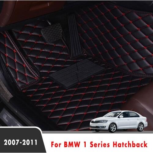 Car Floor Mats For BMW 1 Series Hatchback 2011 2010 2009 2008 2007 Car Carpet Custom Styling Auto Interior Accessories Foot Pads