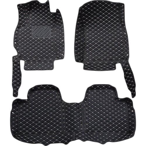 Car Floor Mats Auto Interior Floor Protection Mat PU Automobile Accessories For Special Car Type Year 2013-2019