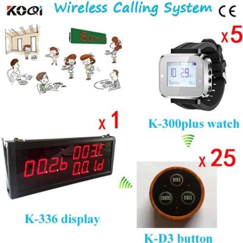 Ycall wireless Guest Paging System , Restaurant Buzzer Pager , Table Call Button
