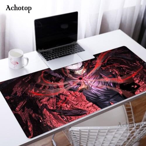 Anime Jujutsu Kaisen Locking Edge Large Gaming Mouse Pad XXL Computer Gamer CS GO Keyboard Mouse Mat Desk Mousepad manga carpet
