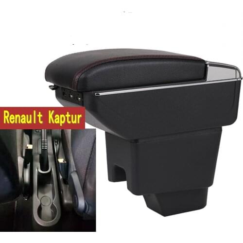 For Renault kaptur Armrest box central Store content Renault capturus armrest box with cup holder ashtray with USB interface