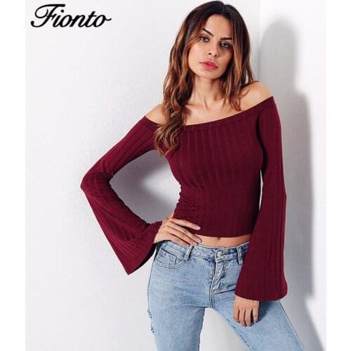 Женские футболки с длинным рукавом Fionto China At AliExpress