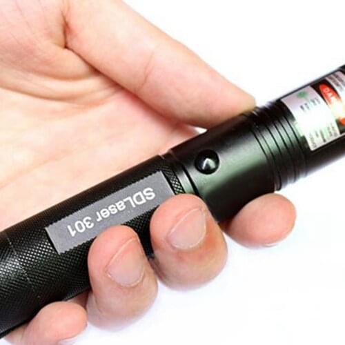 Burning Laser 301 Green Laser Pointer Flashlight High Power Laser 5mw Burning Lasers Visible Beam Burn Matches & Light Cigarett