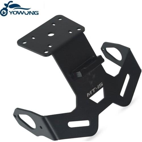 MT15 Motorcycle Rear License Plate Tail Frame Holder Bracket with LED Light for YAMAHA MT-15 MT15 MT 15 2018 2019 2020 2021