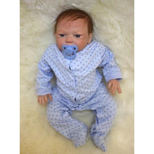 Fashion Soft Body Silicone Reborn Baby Boy Dolls Girls 20" Baby Reborn Babies For Children Gift Doll Toys Bebes Reborn Bonecas