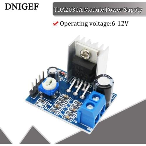 DNIGEF TDA2030A Module Power Supply TDA2030 Audio Amplifier Board Module TDA2030A 6-12V Single