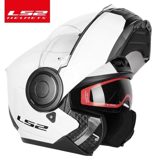 LS2 SCOPE Modular motorcycle helmet ls2 ff902 flip-up double lens helmets casco capacete casque