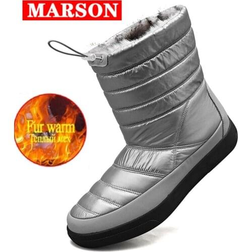 Men Snow Boots Winter Female Boots Thick Plush Botas Hombre Non-slip Thigh High Boots Fashion Warm Fur Couple Winter Boot Unisex