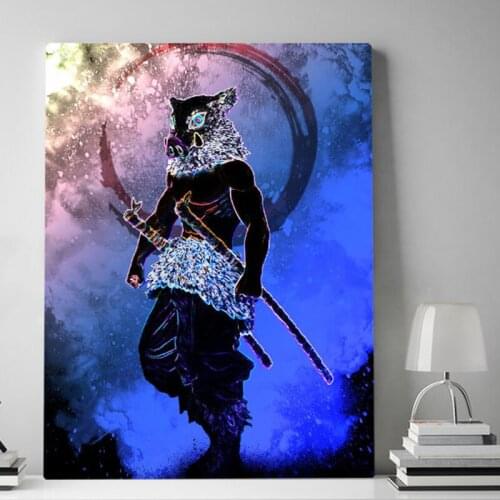 Canvas Printed Modern Demon Slayer Kimetsu No Yaiba Poster Home Decor Painting Japanese Anime Wall Art Picture Modular Office