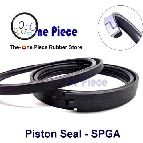 Piston Seal SPGA 100/110/120/130 X7 /150/160X9.5 Seal NBR+NYLON "Z" CUT Compact seal High Pressure Split Cap