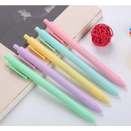 Press Gel Pen Black Ink Signature Gel Pen Student Stationery Cool Pens Novelty Cartoon Kawaii Pens Cute Stationary Supplies